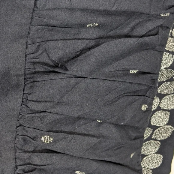 Ann Taylor Navy Silver Metallic Dress 0P Petite - Picture 7 of 7